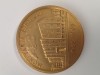 Medalie bronz aurit MONETARIA STATULUI 1935 - 1965 , Diametru 60 mm .