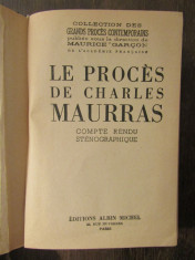 LE PROCES DE CHARLES MAURRAS foto