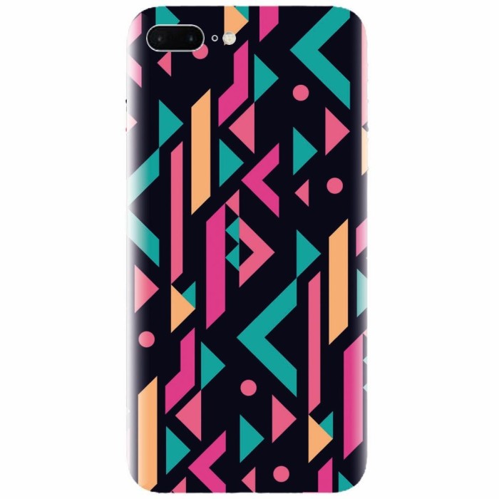 Husa silicon pentru Apple Iphone 8 Plus, Alien Geometrics