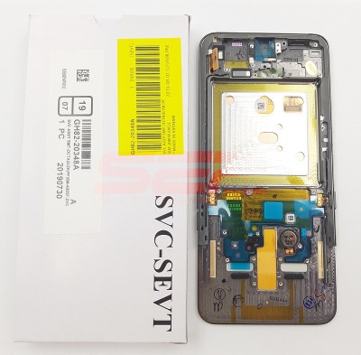 LCD+Touchscreen cu Rama Samsung Galaxy A80 / A805F BLACK original foto