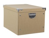 Set 12 cutii depozitare carton maro Havana 40x30x25h