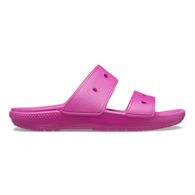 Papuci Crocs Classic Crocs Sandal Roz - Fuchsia Fun foto