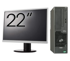 Pachet Second Hand Calculator Fujitsu Primergy MX130 S2, AMD FX-4100 3.60GHz, 8GB DDR3, 500GB HDD + Monitor 22 Inch NewTechnology Media foto