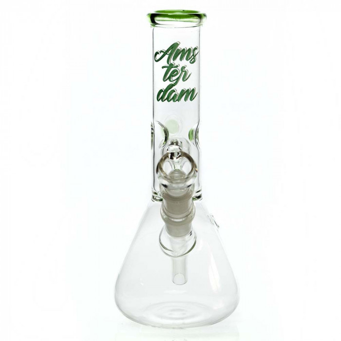 Bong din sticla, mode l Amsterda, inaltime 24 cm, diametru 40 mm S 18,8