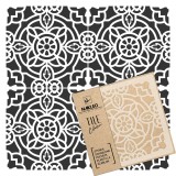 Șablon de plastic reutilizabil pentru țiglă // ZAIDA - 10x10cm