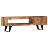 Cumpara ieftin Comodă TV, 140 x 30 x 40 cm, lemn masiv de acacia