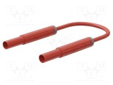 Cablu de măsurare ST&Auml;UBLI 19A mufă banană 4 mm 1,5 m roșu