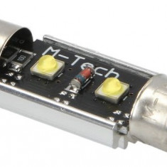 Bec Led M-Tech C5W 12V SV8,5 Alb Rece TULB813W-01B