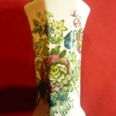 Solnita ceramica veche Anglia , motiv floral ,h=9,5cm
