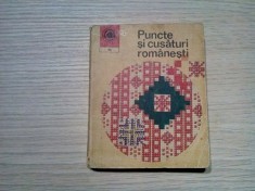 PUNCTE SI CUSATURI ROMANESTI - Scinteianu Mihaela - Editura Ceres, &quot;Caleidoscop&quot;, 1973, 96 p.+ 90 modele; coperta originala