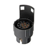 Adaptor fisa priza remorca LAMPA LAM38993, de la 7 poli tata la 13 poli mama, fara cablu