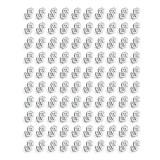 DOLAR - sticker 3D argintiu, INGINAILS