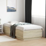 Cumpara ieftin Cadru de pat, stejar sonoma, 90x200 cm, lemn prelucrat