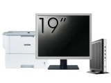 Pachet PC Second Hand HP T630 Thin Client, AMD GX-420GI 2.00GHz, 8GB DDR4, 128GB SSD + Monitor 19&amp;quot; &amp; Imprimanta Brother HL-L6300DW NewTechnology