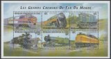 DR CONGO 2001 TRANSPORT TRENURI LOCOMOTIVE, Nestampilat