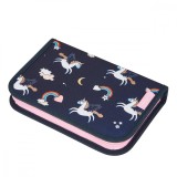 Cumpara ieftin Penar echipat fete, 1 fermoar, Dimensiuni 20.5x3.8x14cm, Motiv Dreamy Unicorn, Herlitz