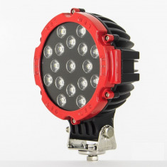 Proiector LED Auto Offroad 51W/12V-24V, 3740 Lumeni, Rosu, Spot Beam 30 Grade foto