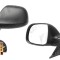 Oglinda exterioara VW Transporter (T5) 10.2009-2015, Partea Dreapta Crom Convex Electrica Cu Incalzire, carcasa neagra, cu 5 pini, Max View