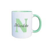 Cana m&acirc;ner verde personalizata prenume Nicoleta, INOVATIX&reg;️. 330ml