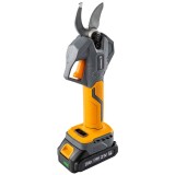 Foarfeca electrica cu acumulator pentru gradina, 1000 W, 2 acumulatori 21, afisaj LCD, diametru taiere, Powermat