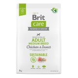 Brit Care Dog Sustainable Adult Medium Breed, 3 kg