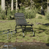 Scaun de pescuit cu picioare reglabile pliabil camuflaj GartenMobel Dekor, vidaXL