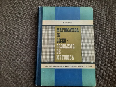 EUGEN RUSU PROBLEME DE METODICA foto