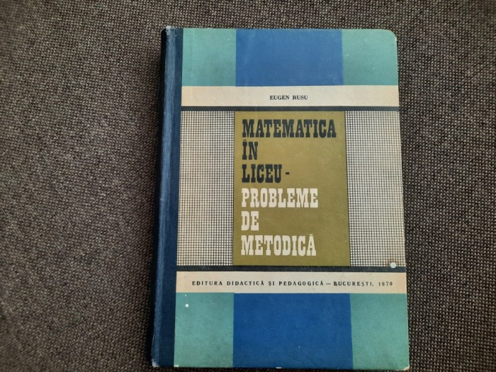 EUGEN RUSU PROBLEME DE METODICA