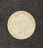 Moneda 20 kreuzer 1870 Ungaria argint