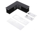 Conector 90&deg; aluminiu negru anodat VARIO30-02