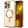 Husa pentru iPhone 13 Pro Max - Techsuit Luxury Crystal MagSafe - Gold