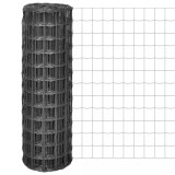 Cumpara ieftin Euro gard, gri, 10 x 1,2 m, oțel