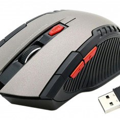 Mouse Optic Gaming Wireless, 1600 DPI, culoare Silver