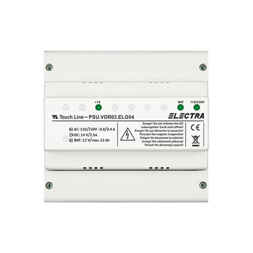 Unitate centrala de alimentare auxiliara pentru HOME + URBAN + EXPERT, G3 - ELECTRA PSU.VDR03.ELG04 SafetyGuard Surveillance