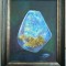 P4. Tablou RavariuArt, Pictura in ulei pe panza - Opal - microunivers, Inramat