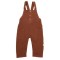 Salopeta de vara cu buzunare din muselina, BabyCosy, 100% bumbac organic, caramiziu (Marime: 18-24 Luni)