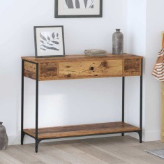 vidaXL Masă de consolă Lemn vechi 100 x 34.5 x 75 cm Lemn compozit 883510