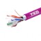 Cablu FTP cat.6 cupru integral 0,56 23AWG LSZH ignifug FLUKE PASS violet rola 305ml TED Wire Expert TED002433 SafetyGuard Surveillance