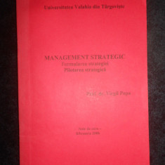 Virgil Popa - Management strategic. Formularea strategiei. Pilotarea strategica