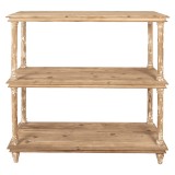 Cumpara ieftin Raft lemn maro 110x40x113 cm