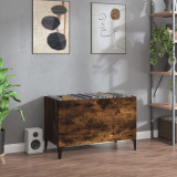Gossi dulap pentru discuri stejar afumat 74,5x38x48 cm lemn prelucrat