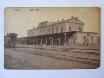 Carte postala Focsani:Gara,circulata 1929 foto
