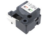 Bandă Albă 24mm x 5,5m Culoare Caracter Neagră