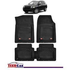 Covorase Auto TeamCar&reg; Tip Tavita Compatibile Jeep Compass MK (2007&ndash;2016) Negru Material Rezistent