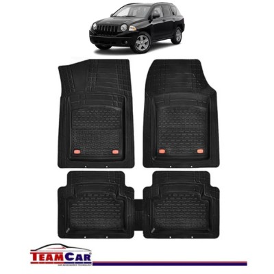 Covorase Auto TeamCar&amp;reg; Tip Tavita Compatibile Jeep Compass MK (2007&amp;ndash;2016) Negru Material Rezistent foto