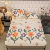 Cumpara ieftin Husa de Pat Cocolino cu Elastic + 2 Fete de Perna - JO777 Romb Verde