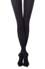 Ciorap dens cu model vertical în relief, Conte Fantasy Voyage - Nero, 2-S Standard, Conte Elegant