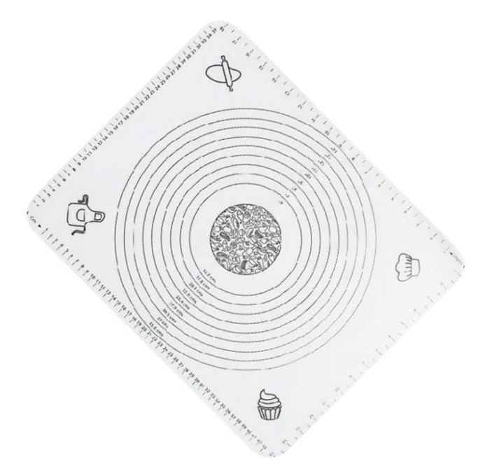 Plansa din silicon pentru framantat aluat, 45 x 62 cm, rezistenta la temperaturi ridicate, usor de curatat, alb