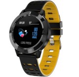 Bratara Fitness iUni CF58, Display OLED, Bluetooth, Pedometru, Monitorizare Puls, Notificari, Galben