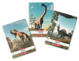 Caiet A5 48 file matematica motiv Dino Mania, Herlitz